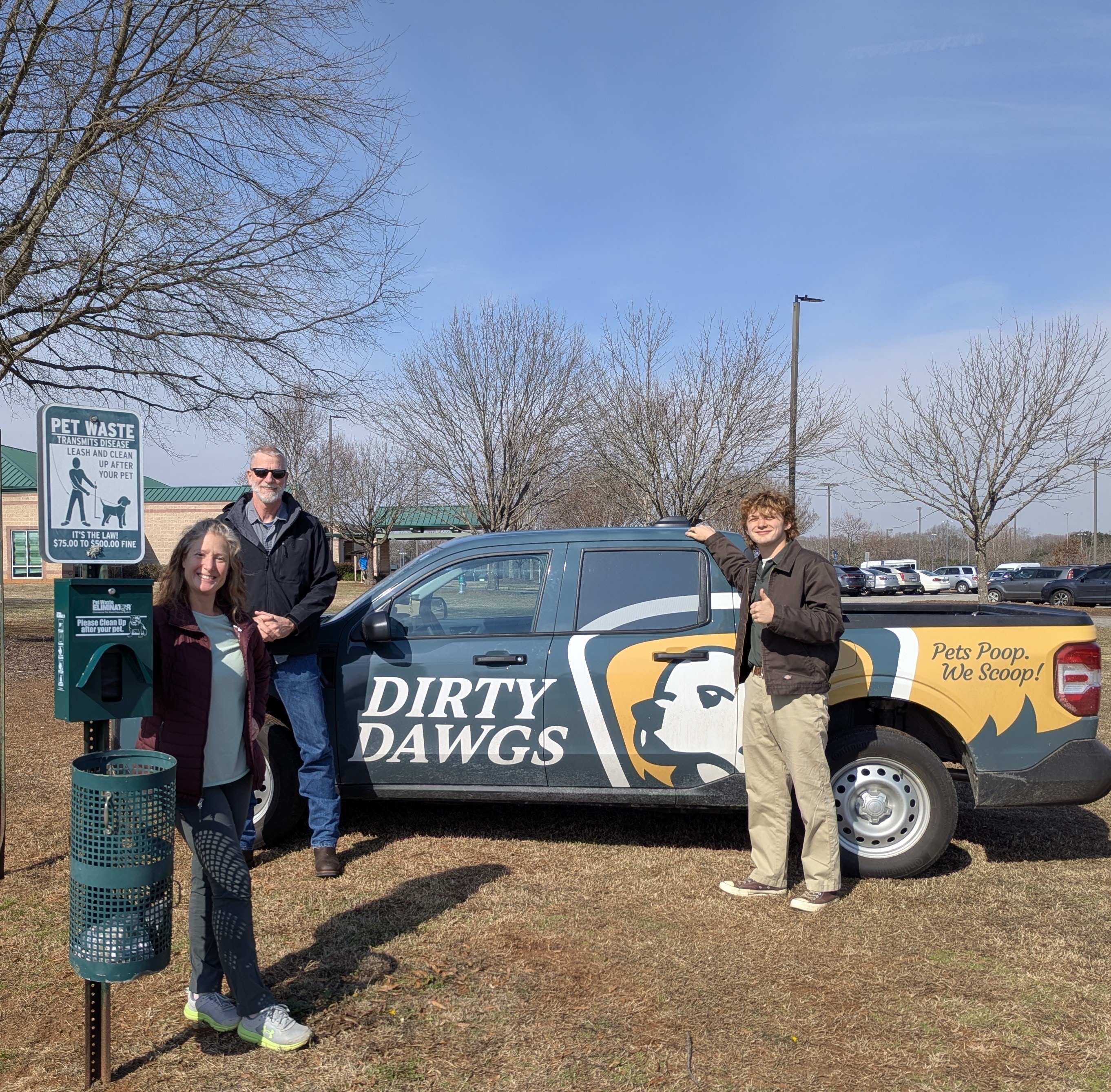 Dirty Dawgs community pet waste station